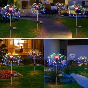4X СОЛНЕЧНАЯ ЛАМПА ДЛЯ УКРАШЕНИЯ САДА ОДУВШИНКИ 120 LED