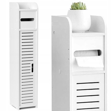 SZAFKA ŁAZIENKOWA AŻUROWA SŁUPEK PÓŁKA NA PAPIER CHUSTECZKI REGAŁ 80 cm