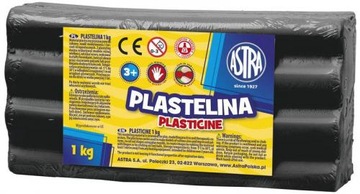 Plastelina ASTRA 1kg czarna