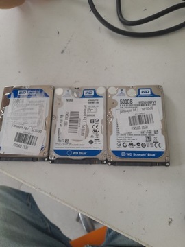 PAKIET 5 szt. dyski HDD WD Blue 500GB