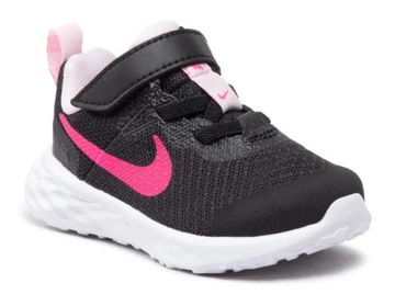NIKE REVOLUTION 6 NN (TDV) r 27 buty dla dziecka czarne różowe DD1094 007