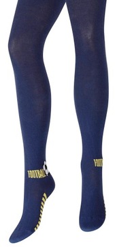 Rajstopy chłopięce Wola 104-110 jeans piłki -FOOTBALL