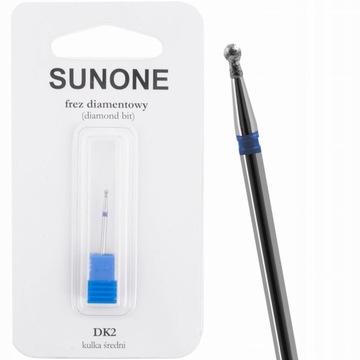 4 +2 Алмазная фреза SUNONE, цилиндр, конус, шаровое острие