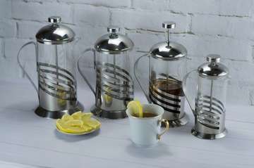 ZAPARZACZ DO HERBATY KAWY ZIÓŁ SZKŁO STAL 350ml KAMILLE