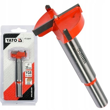 СВЕРЛО ДЛЯ ФАНЕРЫ YATO CUTTER ИЗ УГЛЕРОДИСТОЙ СТАЛИ 35 мм YT-33011
