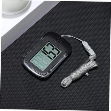 Шагомер с ремешком на пояс, черный