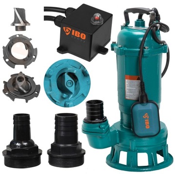 Насос IBO CTR 1100 для грязной воды септики с пловец, измельчитель
