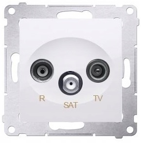 KONTAKT SIMON 54 GNIAZDO ANTENOWE R-TV-SAT KOŃCOWE ZAKOŃCZENIOWE DASK.01/11
