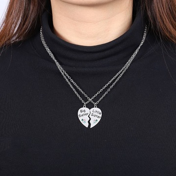 1 КОМПЛЕКТ ОЖЕРЕЛЬЯ ДРУЖБЫ С ВЫШИВКОЙ СЕРДЦА