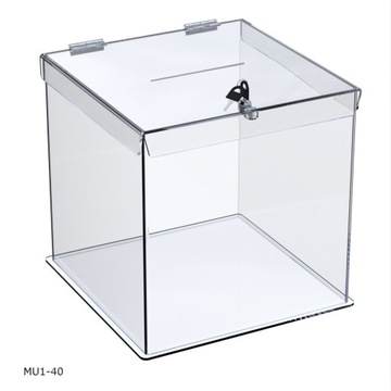 Skarbona, Skarbonka, Box, Urna z Plexi: 40x40x40cm