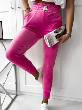 Велюровые спортивные штаны велюровые спортивные костюмы с широкой талией EH390 Хизер S/M