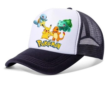 Oddychająca czapka z daszkiem Pokemon bejsbolówka siatka