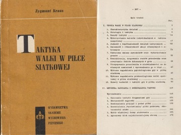 TAKTYKA WALKI W PIŁCE SIATKOWEJ Zygmunt Kraus