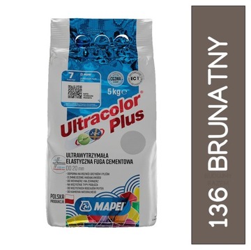 MAPEI FUGA Elastyczna Ultracolor Plus 136 BRUNATNY 5kg