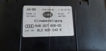 ПАНЕЛЬ ДИСПЛЕЯ КОНДИЦИОНЕРА CLIMATRONIC AUDI A3 A4 B5 A6 C4 8L0820043B