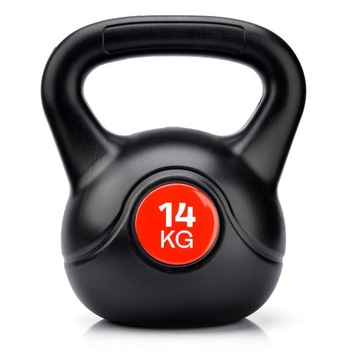 Kettlebell bitumiczny hantle kula obciążenie kettle odważnik Meteor 14 kg