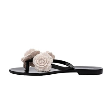 Melissa Japonki Damskie Harmonic Springtime Czarne Beżowe 39