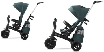 Поворотный трехколесный велосипед Kinderkraft EasyTwist с толкателем и аксессуарами