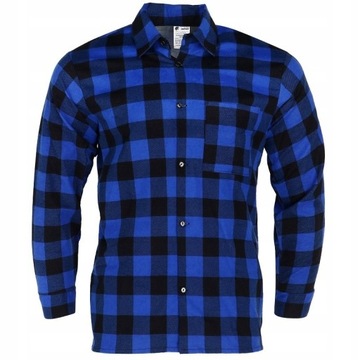 Koszula flanelowa 3XL PANTHER GITTER niebieska BHP