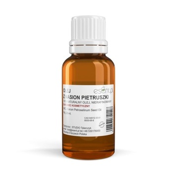 OLEJ Z NASION PIETRUSZKI, NIERAFINOWANY, ESENT