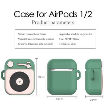 Etui na słuchawki z kreskówek 3D AirPods 1 2 3rd