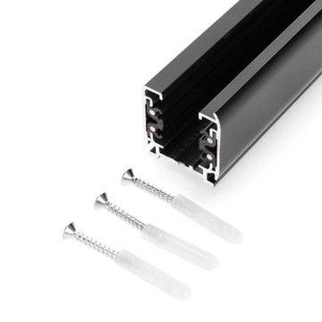 3-фазная шина освещения 1м ЧЕРНАЯ для светодиодов NEXTRACK