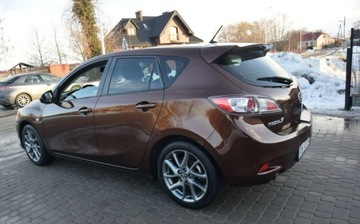 Mazda 3 II Hatchback Facelifting 1.6 MZR 105KM 2012 Mazda 3 1.6B 114 TYS KM Navi Brazowy Metalik 2 KPL KOL Sprowadzony, zdjęcie 11