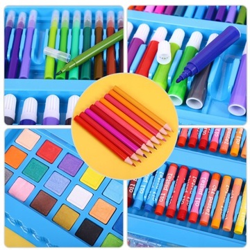 Чемодан ARTISTIC ARTISTIC CENCILS МАРКЕРЫ 208 БЕСПЛАТНЫЙ РОЖДЕСТВЕНСКИЙ ПОДАРОК ​​x2