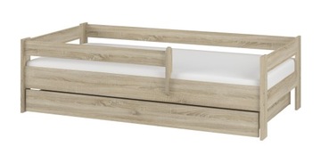 Łóżko dziecięce dla dzieci SIMPLE BABY BOO 180x80 + SZUFLADA DĄB SONOMA