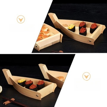 DREWNIANY JAPOŃSKI TALERZ SASHIMI W ŁODZI SUSHI