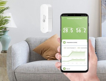 МИНИ ДАТЧИК ТЕМПЕРАТУРЫ И ВЛАЖНОСТИ TUYA WiFi