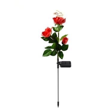 СОЛНЕЧНАЯ САДОВАЯ ЛАМПА LED ROSE 70см Солнечные фонари Искусственные цветы