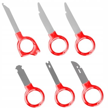 Инструменты для демонтажа обивки, пластика, радиозажимов, съемников, 43 шт.