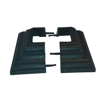Maskownica dwuczęściowa wspornika poręczy schodowej 40x40mm 10szt/kpl