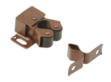 ЗАЩЕЛКА МЕБЕЛЬНАЯ РОЛИКОВАЯ, ПРЕССОВАННАЯ, ПАТИНА, 10 шт.