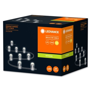 Садовый светильник цепочка 9 DOT LED 6W 830 LEDVANCE
