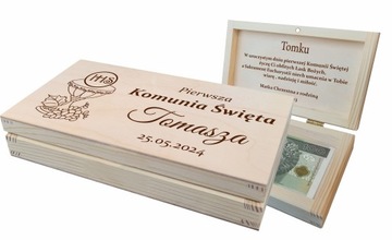 Pudełko na pieniądze komunia pamiątka I Komunii Świętej