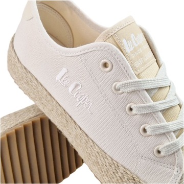 Trampki Damskie LEE Cooper beżowe Stylowe espadryle Sneakersy buty 2191L 38