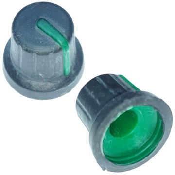Gałka do potencjometru osiowego 6mm - zew. guma
