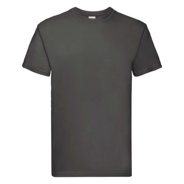 KOSZULKA T-SHIRT FRUIT OF THE LOOM PREMIUM GRAFITOWA L