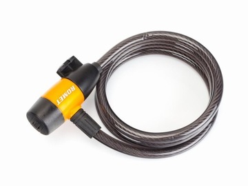 СПИРАЛЬНЫЙ ВЕЛОСИПЕДНЫЙ ЗАМОК С КЛЮЧОМ ROMET 150 СМ