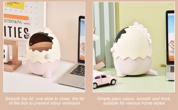 Мини-настольная корзина для бумаг с крышкой, маленькая мусорная корзина, оттенки розового