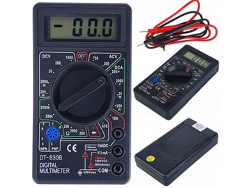 MULTIMETR MIERNIK ELEKTRYCZNY CYFROWY PRĄDU LCD TESTER NAPIĘCIA UNIWERSALNY