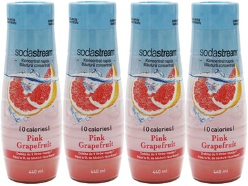 6x ГРЕЙПФРУТОВЫЙ КОНЦЕНТРАТНЫЙ СИРОП ДЛЯ НАСЫЩЕННОГО НАПИТКА SODASTREAM 9 Л, 440 мл
