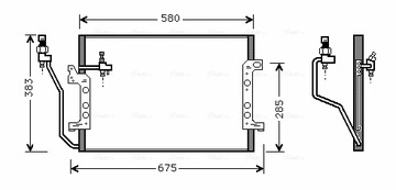 AVA QUALITY COOLER MSA5330 KONDENZÁTOR KLIMATIZACE