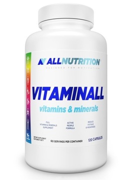 ALLNUTRITION VITAMINALL 120KAP WITAMINY MINERAŁY ODPORNOŚĆ REGENERACJA