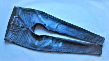 NEXT spodnie RURKI jeansy SKINNY przetarcia 38 M