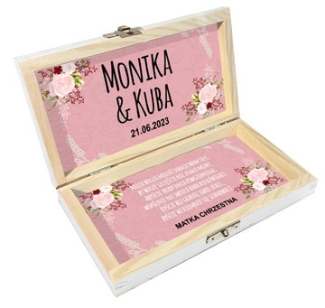 Деревянная копилка, белая, свадебный подарок жениху и невесте.