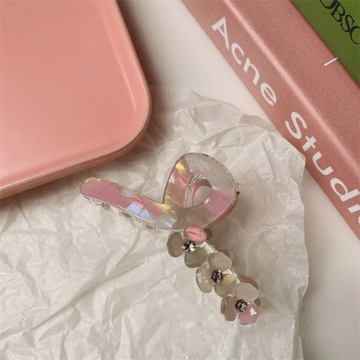 New Summer Flower Claw Clip Korean Mermaid Gradient Color Acrylic Crab