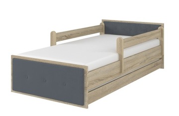 Łóżko MAX TAPICEROWANE 200x90 szuf + mat. kolory